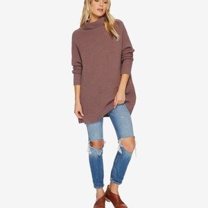 Free people Ottoman Slouchy Turtleneck Tunic Sweater
